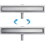 Acezanble - caniveau de douche italienne en acier inox siphon sol réglable 360 d'évacuation pour salle ... Acezanble - caniveau de douche italienne en acier inox siphon sol réglable 360 d'évacuation pour salle ...