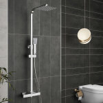 Acezanble - colonne de douche thermostatique ensemble de douche corps en laiton hauteur rglable systme ...