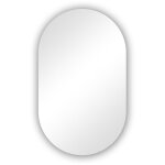 Acezanble - miroir non lumineux ovale l. 50 x h. 80cm, mural miroir salle de bain