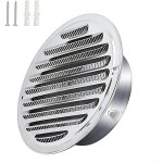 Acier inoxydable rond grille de ventilation de tuyau d'�chappement 150mm, capot de sortie d'air, grille ...