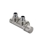 Acova - kit p acier inox robinetterie thermostatisable en h coude tête à droite monotube / bitube chromé ... Acova - kit p acier inox robinetterie thermostatisable en h coude tête à droite monotube / bitube chromé ...