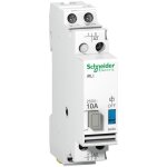 Schneider electric - acti9, irli relais inverseur 10a 2p tension de commande 24vca, 1f + 1o / f - a9e15537 ...