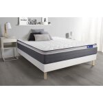 Actisom - ensemble matelas actilatex plus 160x200 latex + mmoire de forme maxi paisseur 7zones de confort ...