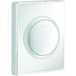 Activation de urinoir skate 38595 avec bouton - poussoir, blanc alpin