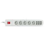 Activejet apn - 8g / 3m - gr - multiprise parafoudre 8 prises, câble 3 m Activejet apn - 8g / 3m - gr - multiprise parafoudre 8 prises, câble 3 m