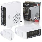 Ad7725w radiateur et ventilateur soufflant, portable, air chaud / froid, thermostat 2000w blanc - adler ...