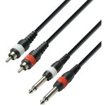Cable rca 2 male to 2 jack 6, 3 mono 6m eco 3star adam k3tpc0600m Cable rca 2 male to 2 jack 6, 3 mono 6m eco 3star adam k3tpc0600m