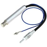 Adaptateur antenne amplifie iso din aasa1 compatible avec audi seat vw