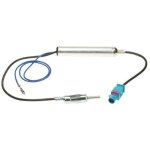 Adaptateur antenne fakra m din m amplifie compatible avec bmw audi citroen peugeot seat skoda vw fiat ...