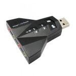 Adaptateur de carte son usb externe 3d 7. 1 pour ordinateur portable son home theatre