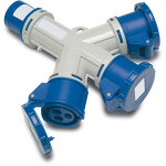 Rs pro - adaptateur pour connecteur industriel 2p + e, 16a, 230 v ( prix pour 1 )