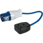 Adaptateur / convertisseur fiche 16 - prise 13 a silverline 341082 Adaptateur / convertisseur fiche 16 - prise 13 a silverline 341082