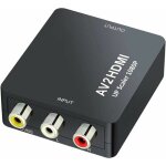 Adaptateur de convertisseur audio vid�o mini av vers hdmi pour appareil photo, xbox 360, ps1, ps2, wii, ...