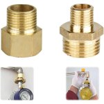Aougo ? adaptateur gaz en laiton ? raccord 1 / 2 � 1 / 4 et 3 / 4 ? r�sistant au gel et aux chocs ? connexion ...