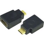 Adaptateur hdmi logilink ah0009 [1x hdmi mle c mini - 1x hdmi femelle] noir contacts dors r07896