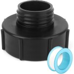 Adaptateur ibc, robinet cuve 1000l s100, avec ruban ptfe, ruban etanch�it�, ibc raccord robinet pour ...