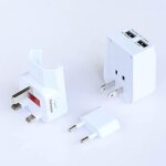 Adaptateurs pour l'international adaptateur de prise portable de prise internationale 2 usb ports universels ...