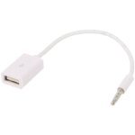 Adaptateur jack 3. 5mm 4pin male vers usb a femelle 15cm