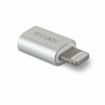 Adaptateur mfi  micro - usb fem. pour iphone ipad - gris