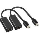 Adaptateur mini displayport vers hdmi, convertisseur thunderbolt vers hdmi pour macbook air / pro, microsoft ...
