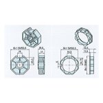 Adaptateur pour moteur standard - modele : octo 60 - diam moteur : 58 - diam�tre tube : 60 - becker