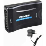 Adaptateur peritel hdmi, convertisseur peritel vers hdmi 1080p hd compatible avec ntsc pal pour sky hd ...