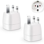 Adaptateur prise uk type g pour voyage en angleterre irlande �cosse malte et duba� ? 2 pi�ces ortviai ...