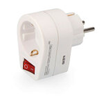 Edm - adaptateur prise avec interrupteur ? blanc ? 16a ? 3680w ?