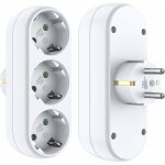 Adaptateur de prise prise multiple sans c�ble prise murale blanc blanc adaptateur de charge chargeur ...