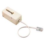 Adaptateur - prise t�l�phone en t femelle vers rj45 m�le - 10 cm erard 3789