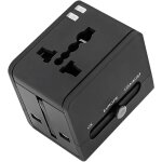 Aougo - adaptateur prise universelle, adaptateur universel de voyage, adaptateur prise france vers usa ...