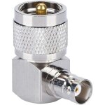 Adaptateur radio cb, adaptateur coaxial rf coaxial uhf pl - 259 m�le � bnc femelle, convient pour antenne, ...