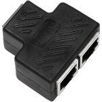 Adaptateur répartiteur rj45 à 2 ports prise de connecteur rallonge ethernet réseau lan lot 1pcs Adaptateur répartiteur rj45 à 2 ports prise de connecteur rallonge ethernet réseau lan lot 1pcs