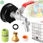Adaptateur de r�servoir ibc 1 / 2? connecteur eau de pluie ibc raccord robinet en laiton robinet cuve ...
