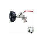 Adaptateur de rservoir ibc connecteur  filetage, robinet cuve 1000l robinet recuperateur eau de pluie, ...