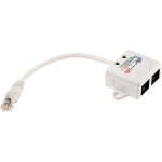 Adaptateur en t rj45 cat. 5e rs pro, 2 ports non blind� ( prix pour 1 )