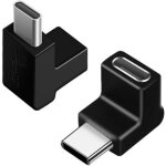 Adaptateur usb c 90 degr�s angle droit (lot de 2), adaptateur coud� otg usb - c 3. 1 femelle � m�le compatible ...
