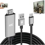Adaptateur usb c vers hdmi 4k, benfei adaptateur thunderbolt 3 vers hdmi [coque en aluminium et cble ...