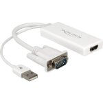 Adaptateur vga, usb, hdmi delock 62460 [1x vga mle, usb 2. 0 type a mle - 1x hdmi femelle] 25. 00 cm ...