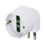 Adaptateur vimar d�cal� s17 + fiche 2p + t 90� blanc 00305. b