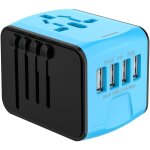 Adaptateur voyage, adaptateur prise universelle 4 ports usb & prise ac, adaptateur prise france vers ...