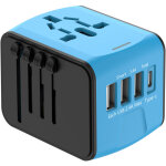 Adaptateur voyage universel international avec 3 usb et 1 type c, 1500w, prise france vers usa canada ...