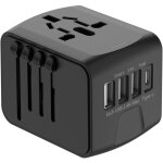 Adaptateur voyage universel international avec 3 usb et 1 type c, 1500w, prise france vers usa canada ...