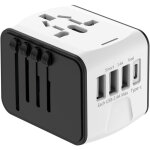 Adaptateur voyage universel international avec 3 usb et 1 type c, 1500w, prise france vers usa canada ...