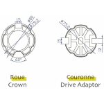 Adaptations moteur avosdim - axe ogive 78mm - pour moteur 45mm
