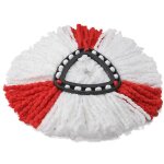 Adapt pour vileda o cedar triangulaire coton rotation 360 degrs tte de mop tte de remplacement fibre ...