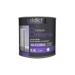 Peinture laque glycro brillant 0. 5 litre blanc addict