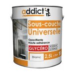 Peinture sous - couche universelle 2. 5 litres blanc addict