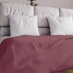 Jet de lit ou canap 180x220 cm adele framboise , par soleil d'ocre
