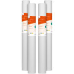 Lot de 4 rouleaux - voile de rnovation cellulose lisse prpeint 180 g / m l. 25 x l. 1 m - adfors novelio ...